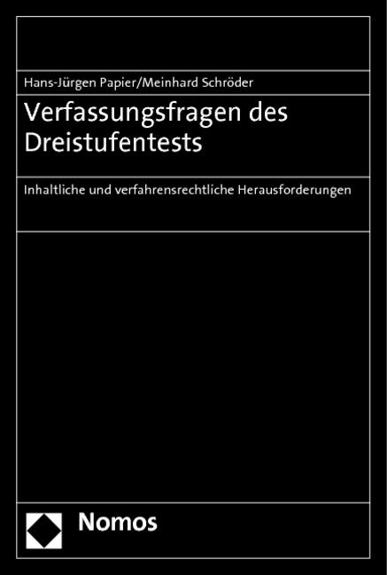 Cover-Bild Verfassungsfragen des Dreistufentests