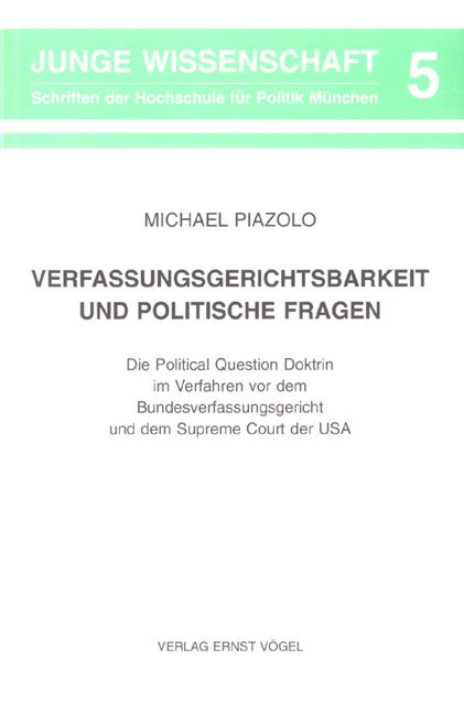 Cover-Bild Verfassungsgerichtsbarkeit und Politische Fragen