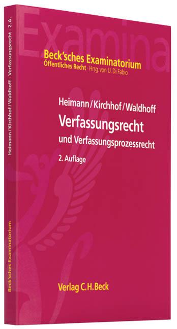 Cover-Bild Verfassungsrecht und Verfassungsprozessrecht