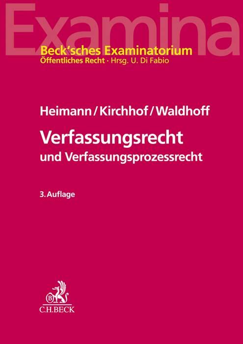 Cover-Bild Verfassungsrecht und Verfassungsprozessrecht