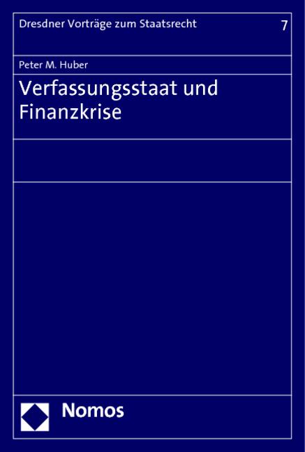 Cover-Bild Verfassungsstaat und Finanzkrise