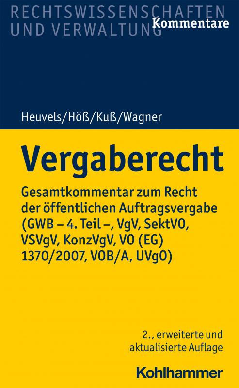 Cover-Bild Vergaberecht