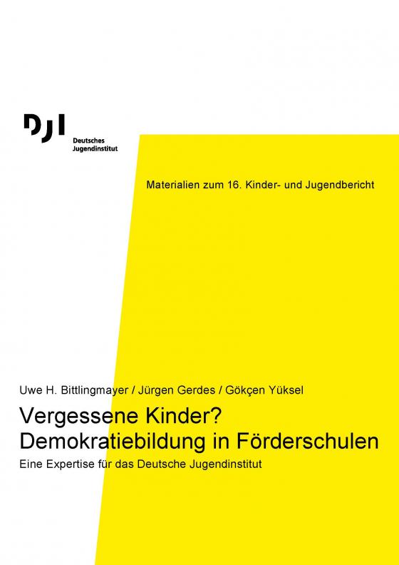 Cover-Bild Vergessene Kinder? Demokratiebildung in Förderschulen