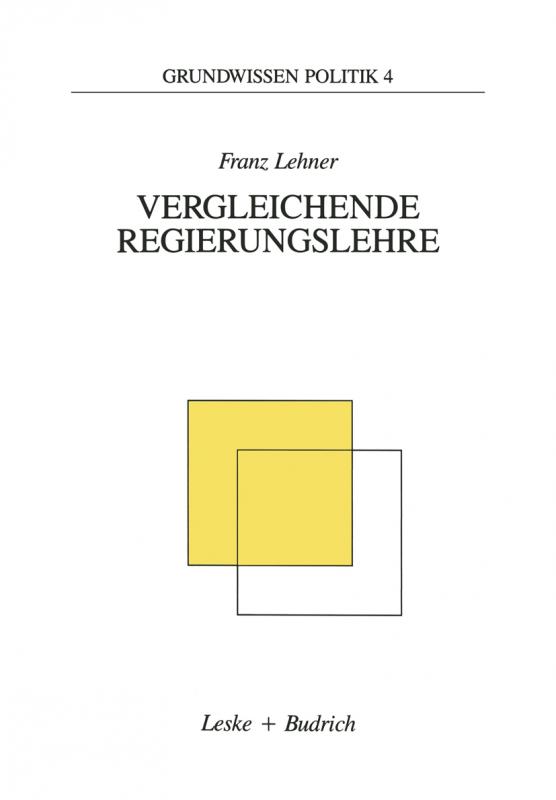 Cover-Bild Vergleichende Regierungslehre