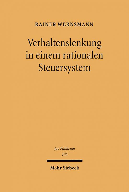 Cover-Bild Verhaltenslenkung in einem rationalen Steuersystem