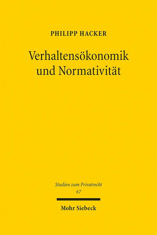 Cover-Bild Verhaltensökonomik und Normativität