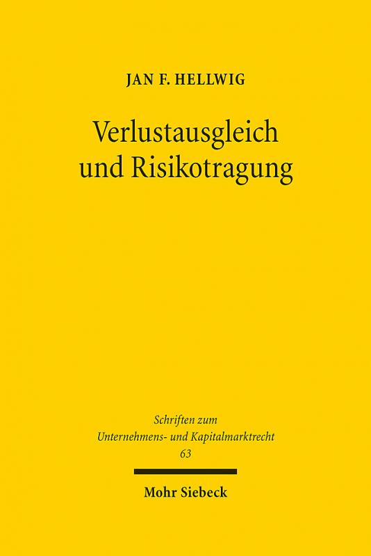 Cover-Bild Verlustausgleich und Risikotragung