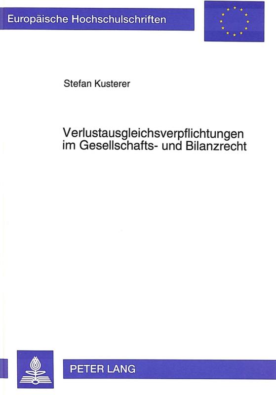 Cover-Bild Verlustausgleichsverpflichtungen im Gesellschafts- und Bilanzrecht