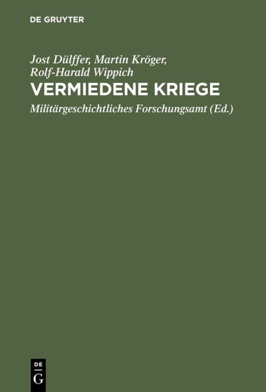 Cover-Bild Vermiedene Kriege