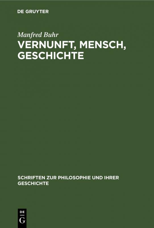 Cover-Bild Vernunft, Mensch, Geschichte