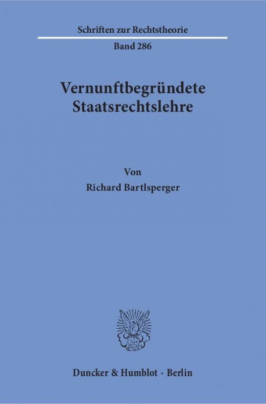 Cover-Bild Vernunftbegründete Staatsrechtslehre.