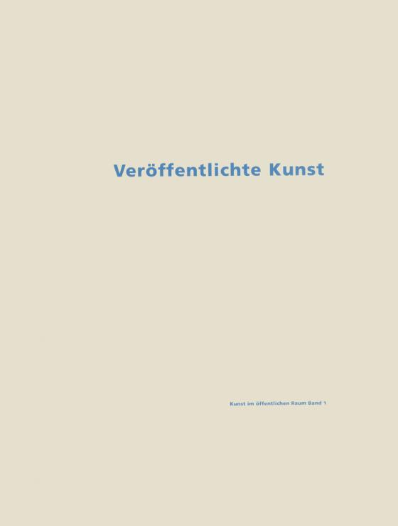 Cover-Bild Veröffentlichte Kunst, Kunst im öffentlichen Raum