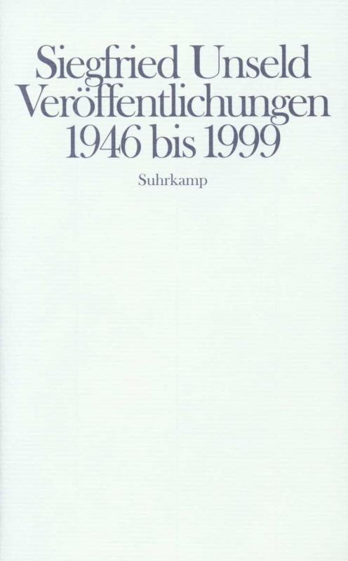 Cover-Bild Veröffentlichungen 1946–1999