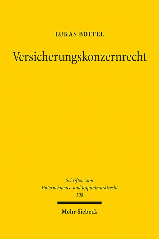 Cover-Bild Versicherungskonzernrecht