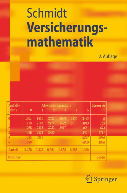 Cover-Bild Versicherungsmathematik