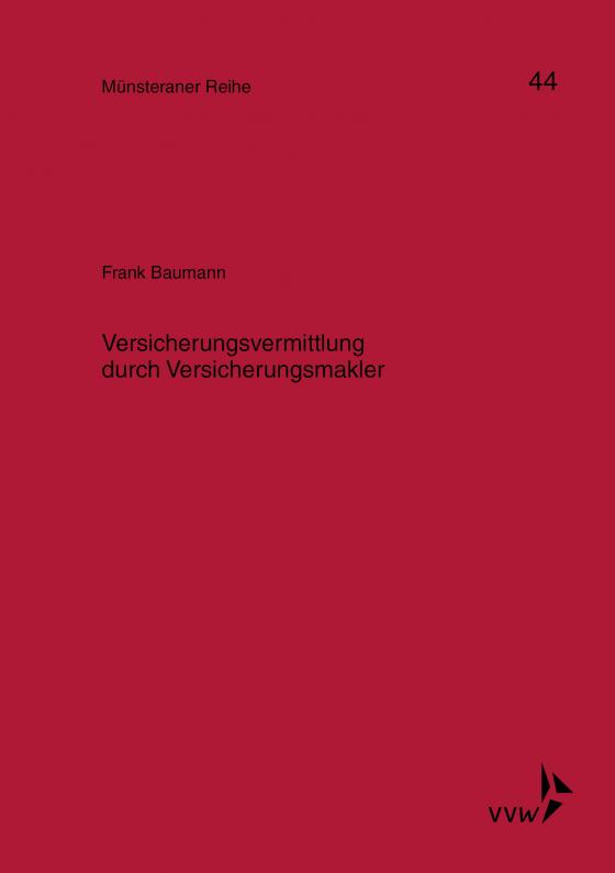 Cover-Bild Versicherungsvermittlung durch Versicherungsmakler