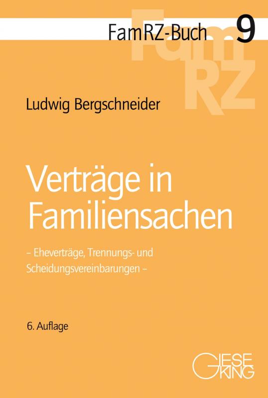 Cover-Bild Verträge in Familiensachen