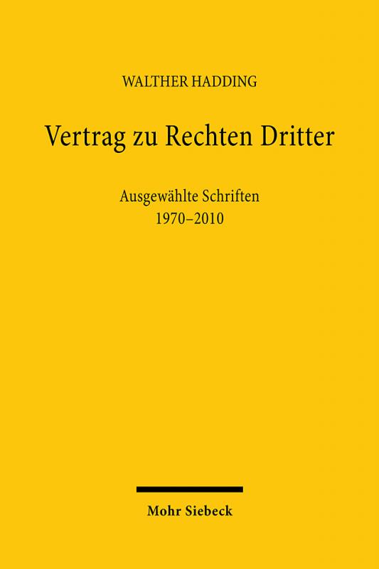 Cover-Bild Vertrag zu Rechten Dritter