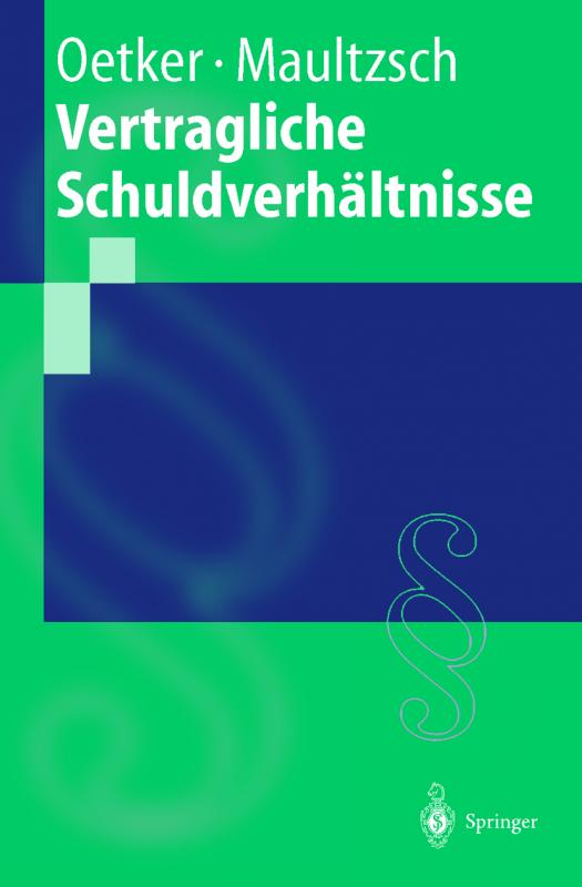 Cover-Bild Vertragliche Schuldverhältnisse