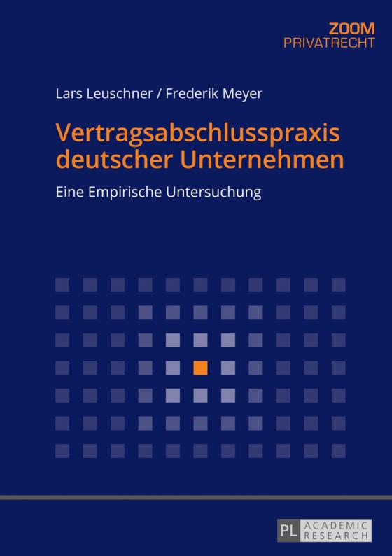 Cover-Bild Vertragsabschlusspraxis deutscher Unternehmen