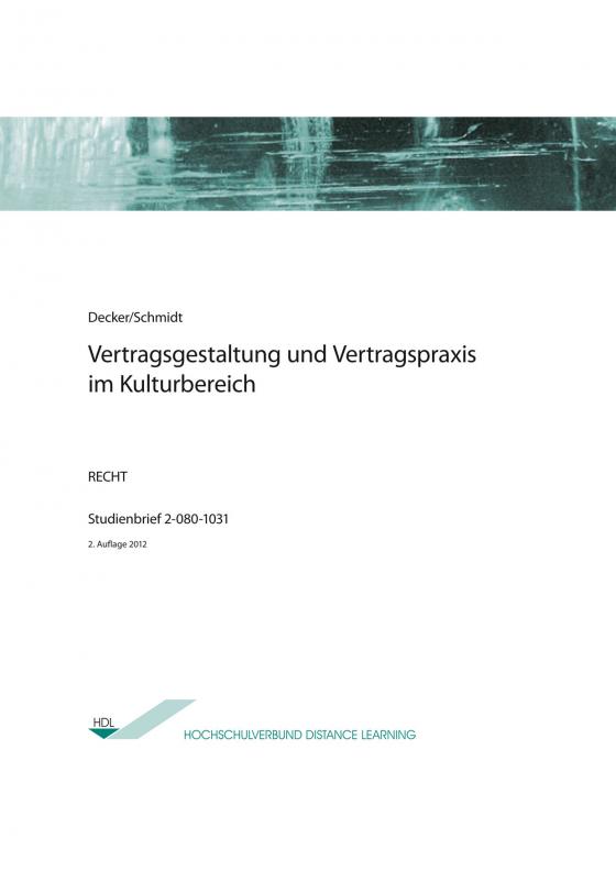 Cover-Bild Vertragsgestaltung und Vertragspraxis im Kulturbereich