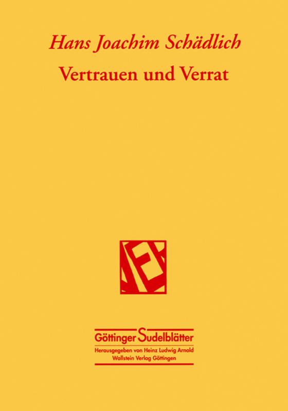 Cover-Bild Vertrauen und Verrat