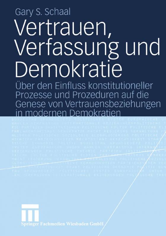 Cover-Bild Vertrauen, Verfassung und Demokratie