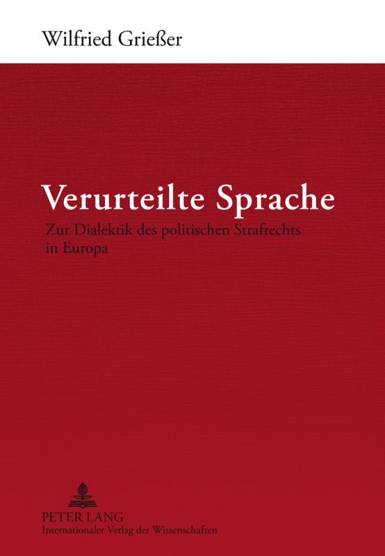 Cover-Bild Verurteilte Sprache