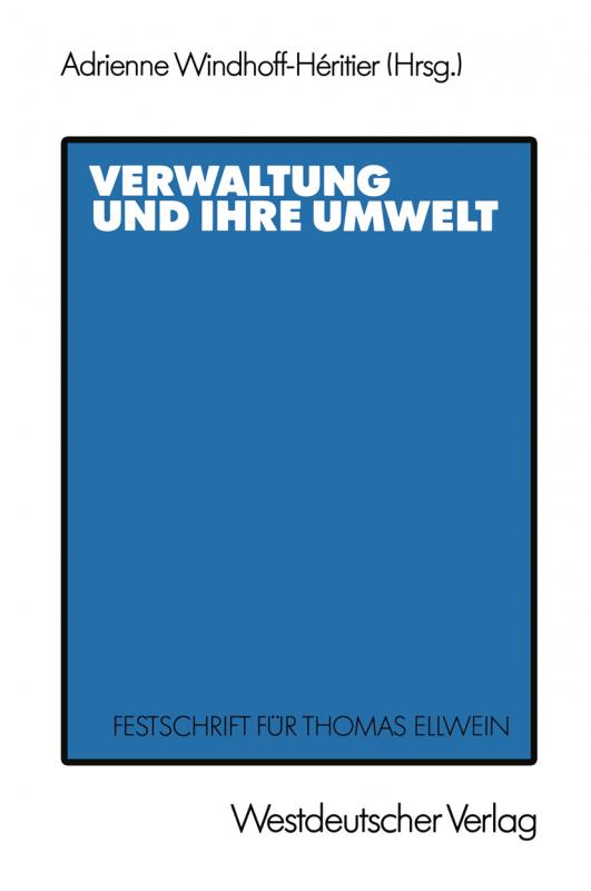 Cover-Bild Verwaltung und ihre Umwelt