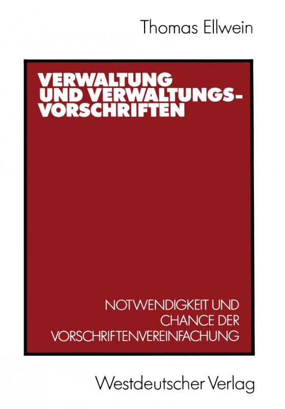 Cover-Bild Verwaltung und Verwaltungsvorschriften