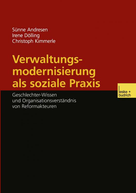 Cover-Bild Verwaltungsmodernisierung als soziale Praxis