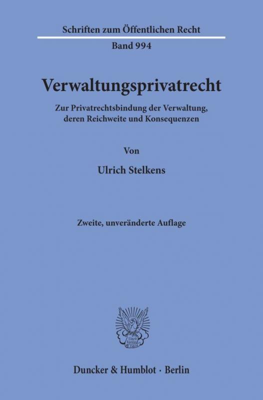 Cover-Bild Verwaltungsprivatrecht.