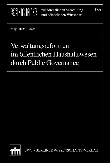 Cover-Bild Verwaltungsreformen im öffentlichen Haushaltswesen durch Public Governance