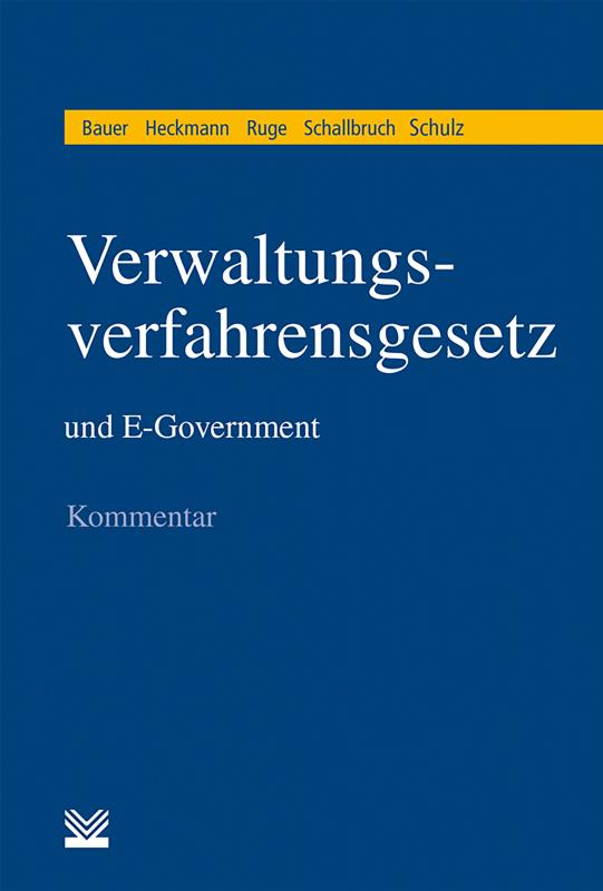 Cover-Bild Verwaltungsverfahrensgesetz (VwVfG) und E-Government
