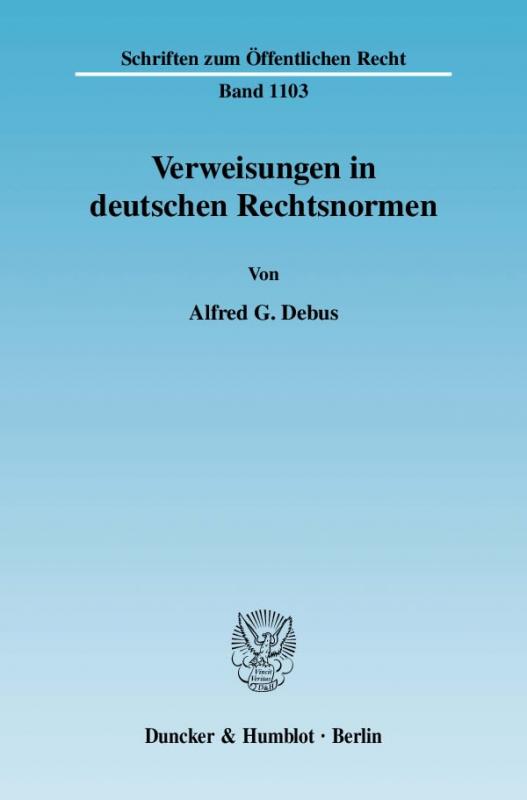 Cover-Bild Verweisungen in deutschen Rechtsnormen.