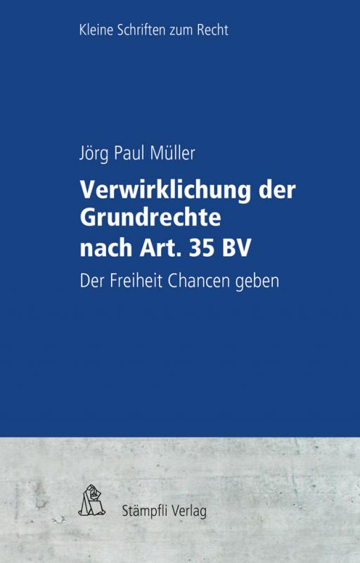 Cover-Bild Verwirklichung der Grundrechte nach Art. 35 BV