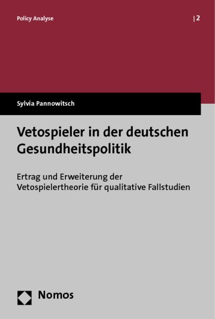 Cover-Bild Vetospieler in der deutschen Gesundheitspolitik