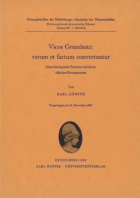 Cover-Bild Vicos Grundsatz: verum et factum convertuntur