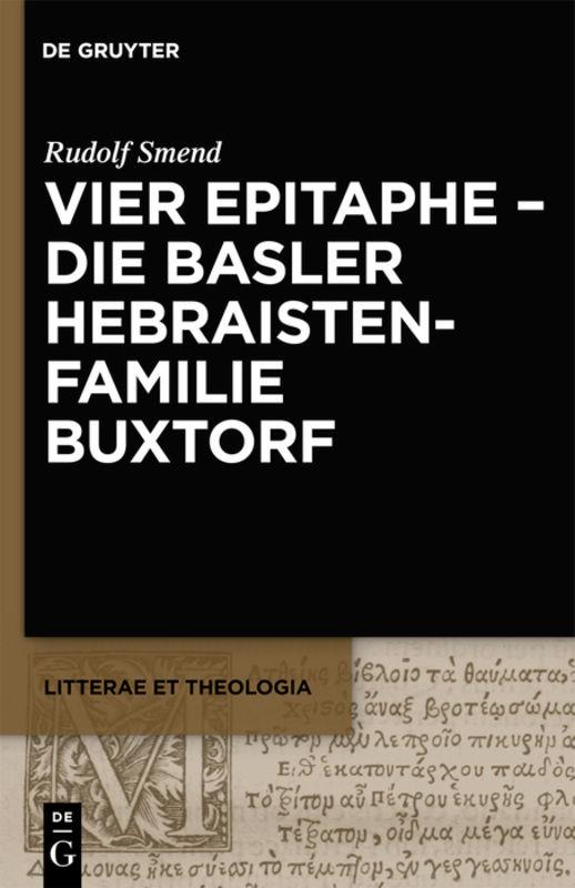 Cover-Bild Vier Epitaphe - die Basler Hebraistenfamilie Buxtorf