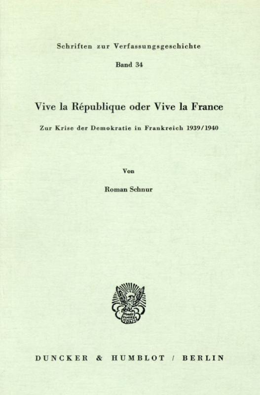 Cover-Bild Vive la République oder Vive la France.