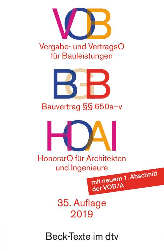 Cover-Bild VOB BGB HOAI