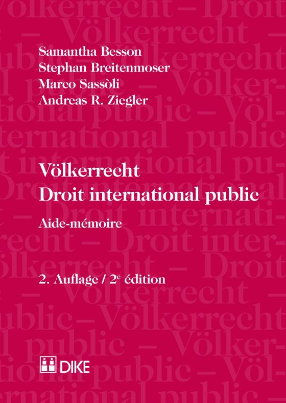 Cover-Bild Völkerrecht - Droit international public