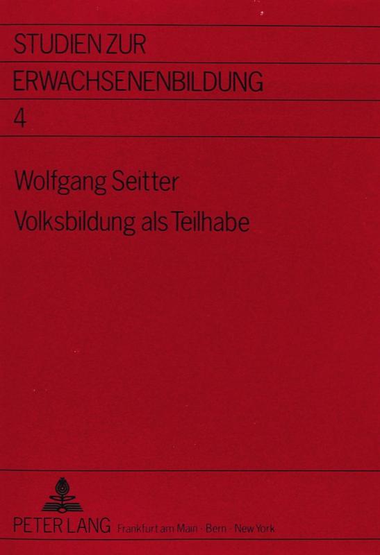 Cover-Bild Volksbildung als Teilhabe