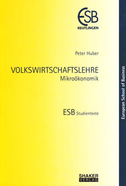 Cover-Bild VOLKSWIRTSCHAFTSLEHRE