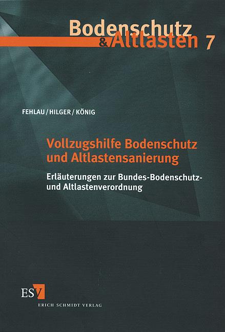 Cover-Bild Vollzugshilfe Bodenschutz und Altlastensanierung