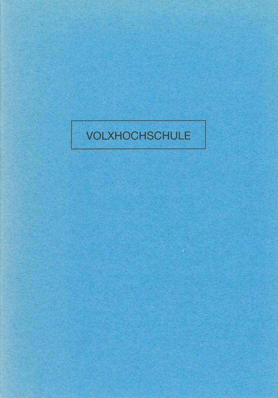 Cover-Bild Volxhochschule