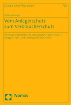 Cover-Bild Vom Anlegerschutz zum Verbraucherschutz