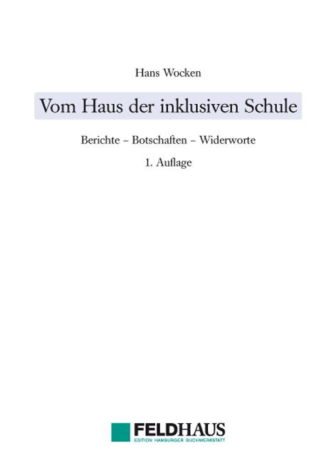 Cover-Bild Vom Haus der inklusiven Schule