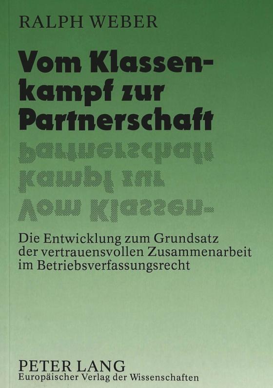 Cover-Bild Vom Klassenkampf zur Partnerschaft
