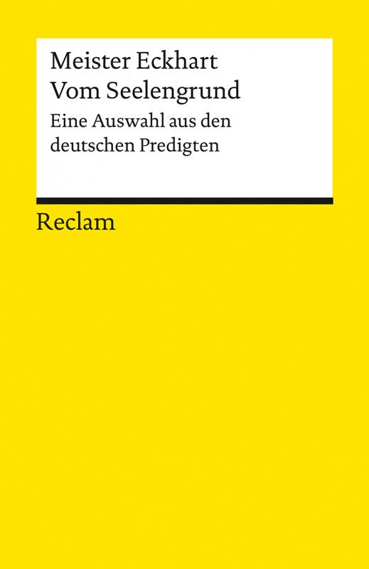 Cover-Bild Vom Seelengrund. Eine Auswahl aus den deutschen Predigten